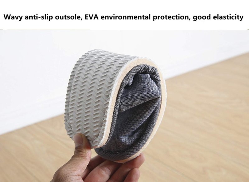 Open Toe Breathable Slippers - Casual Spa Slippers for Guests | Unisex Washable in Beige & Gray Sizes