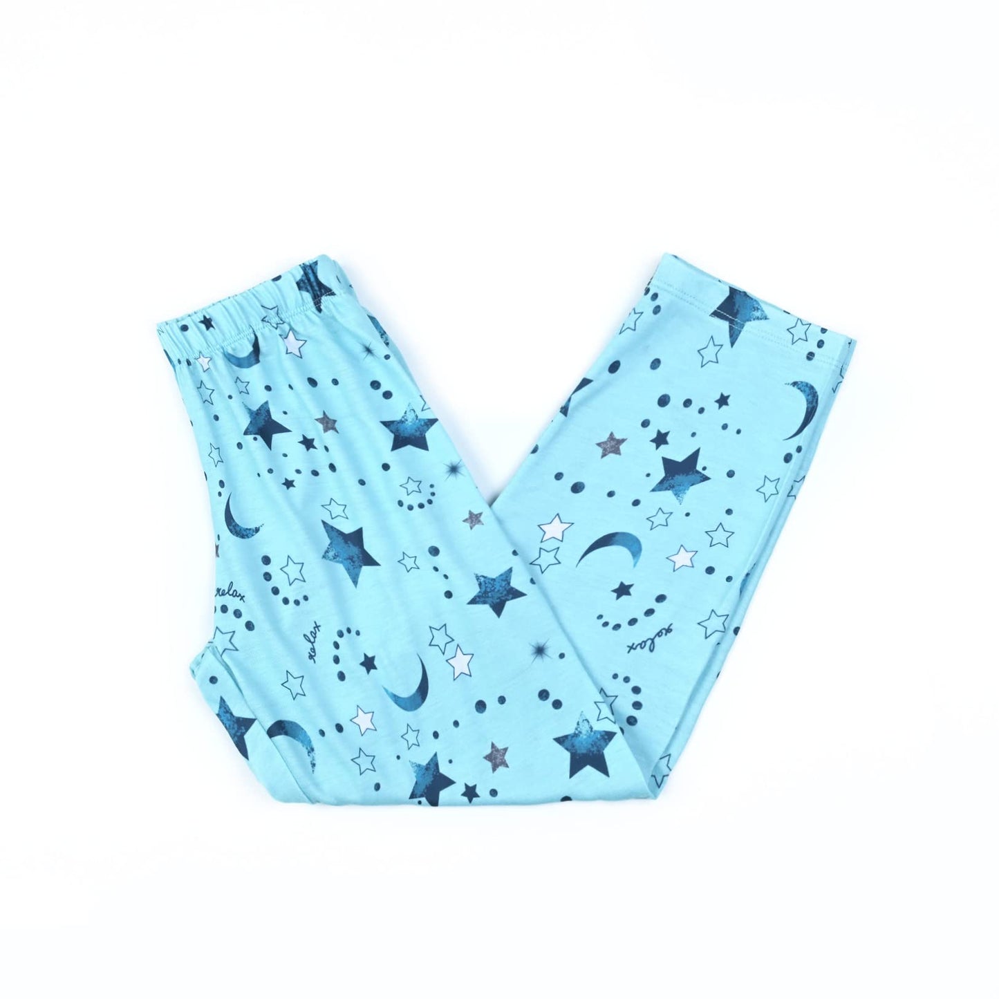 Mirawise Pajamas for Girls Blue Moon 3 Piece Pajama 8 9 8-10 Years Old Pant Pjs Set Cute