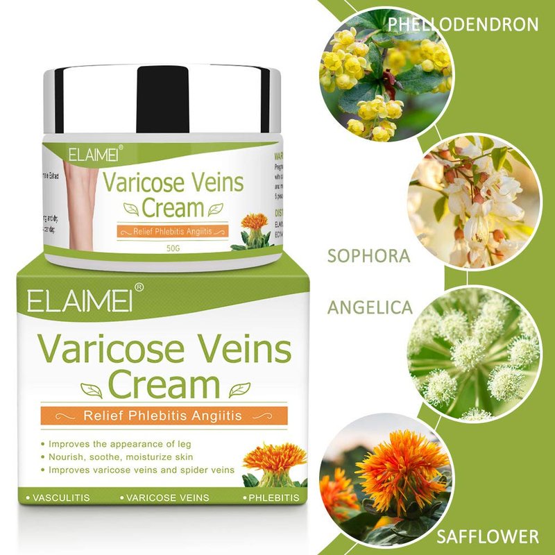 Varicose Vein Cream for Legs - Boost Blood Circulation & Reduce Spider Veins | 3-Pack