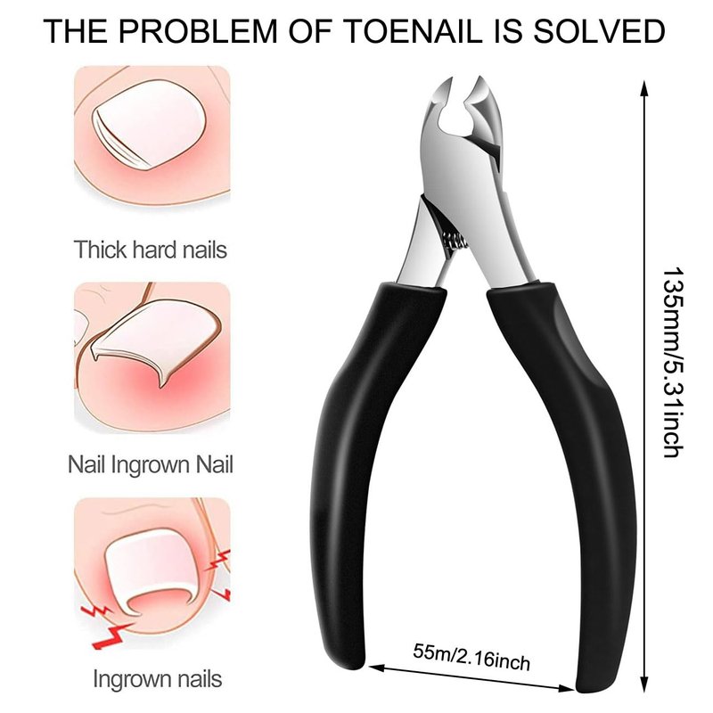 Podiatrist toenail Clippers for Seniors Thick toenails,Manicure and Pedicure Set with Toenail Files toenail Lifter,Heavy Duty Toenails Trimmer for Men and Women