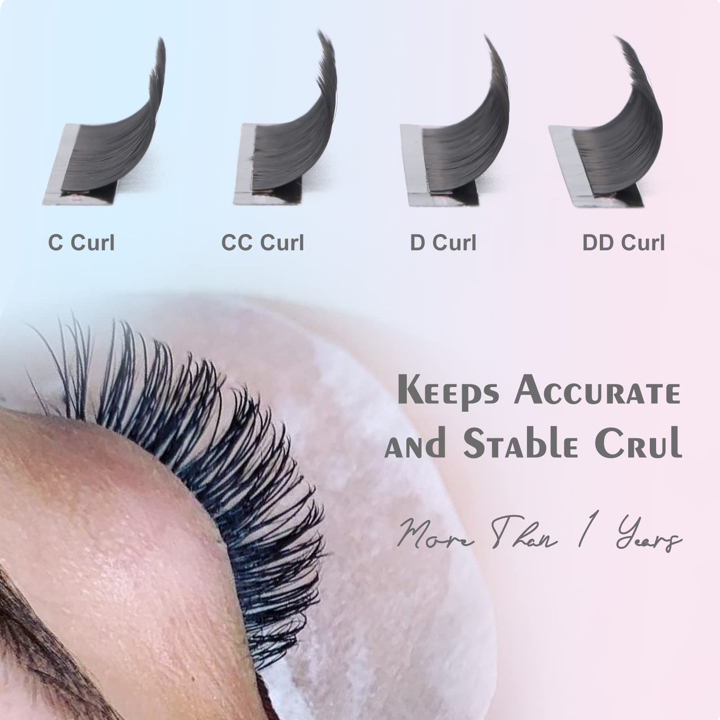 DF Lash Extension Volume Lash Extensions 0.05 CC Curl 11mm Individual Lash Extensions Classic Eyelash Extensions Soft Matte Black Single Lashes Professional Salon Use