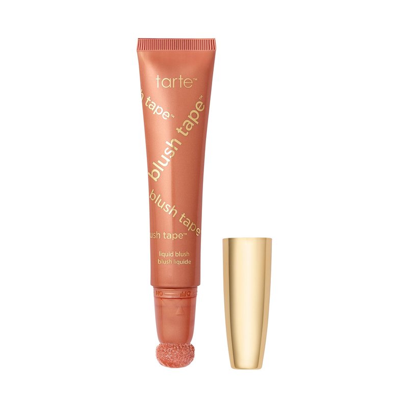 tarte blush tape liquid blush – Buildable Cream Cheek Makeup, Lightweight Formula, Blurs appearance for Radiant Glow, Vegan & Cruelty-Free, full size, peach