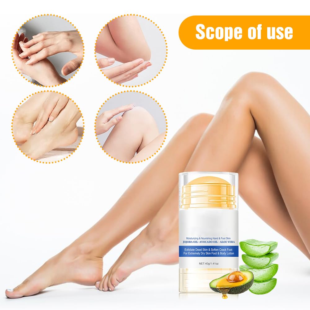 Moisturizing Foot Cream, 2025 New Hydrating and Anti-Cracking Foot Cream,Foot Repair Cream for Cracked Heels, Hands, Knees, Foot Creams to Repairs and Moisturizes Dry and Cracked Feet (2PCS, 1)