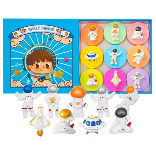 Leiky Life Princess Bath Bombs Luxury Fizzy Organic Natural Bath Bomb Gift Set Bubbling (Space), 1 Count (Pack of 9)