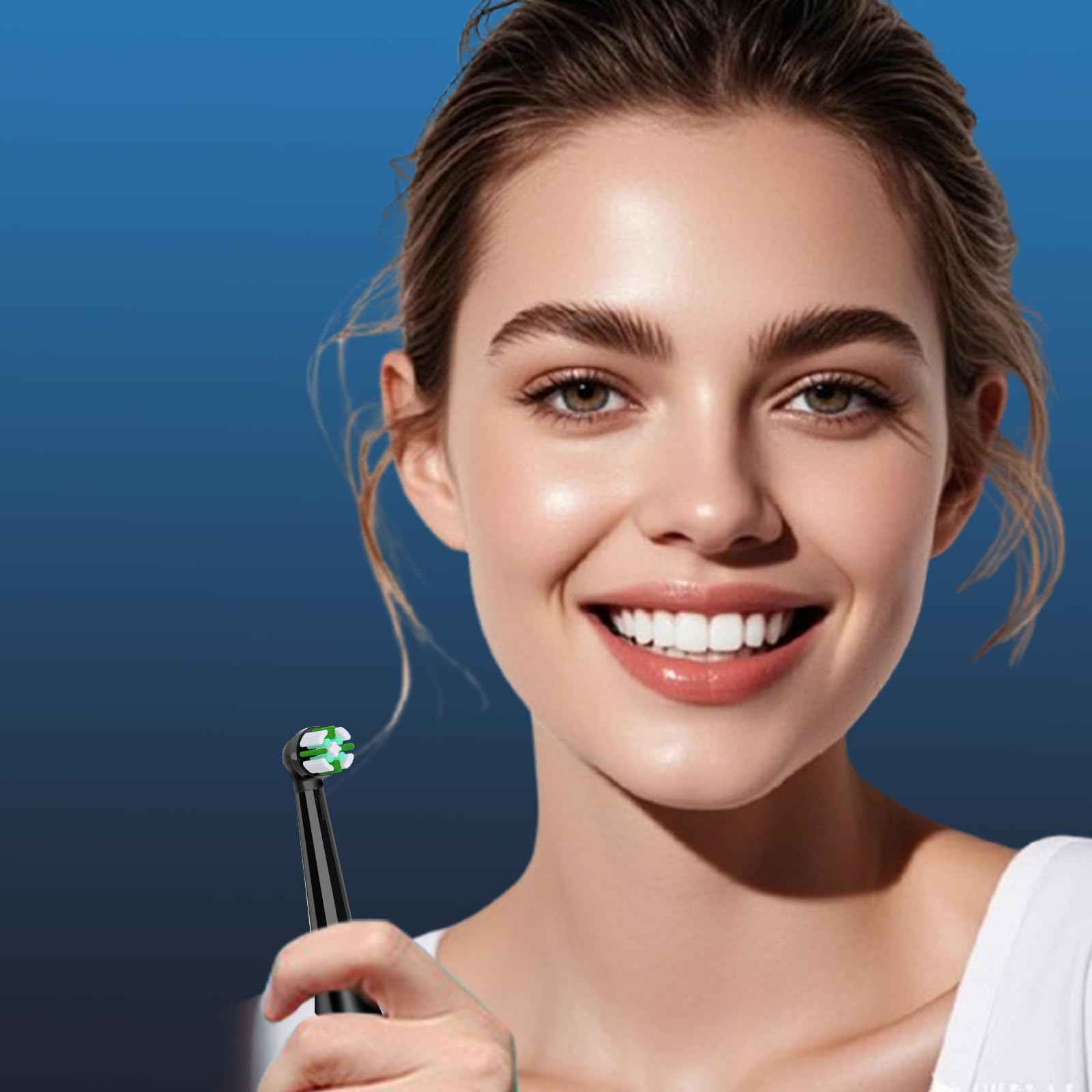 IO Replacement Heads Compatible with Oral B iO 2 3 4 5 6 7 8 9 10 Series Electric Toothbrush, 8 Pcs Brush Heads Compatible with Oral B for Deep Cleaning (Black/White)