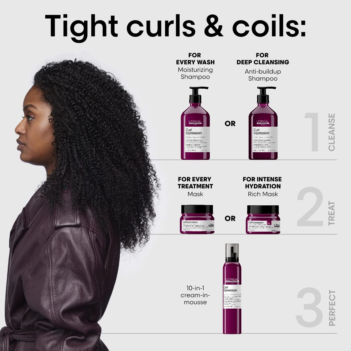 L'Oréal Professionnel Paris Curl Expression Rich Mask - For Curly and Coily Hair, Provides Intense Hydration& Curl Definition, With Glycerin
