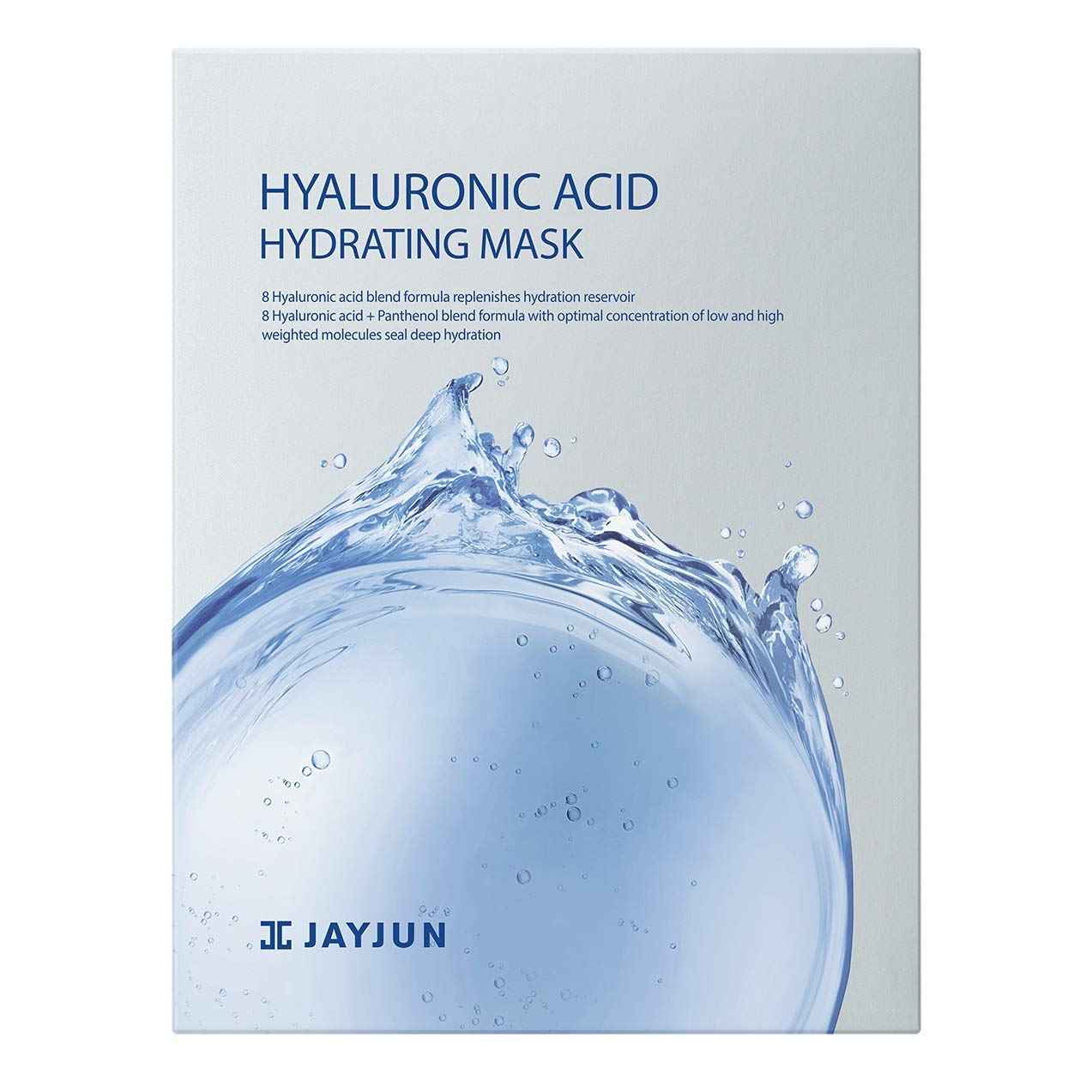 JAYJUN Hyaluronic Acid Hydrating Mask (10 Sheets) - 8-Layer Moisture Technology for Deep Hydration & Revitalization