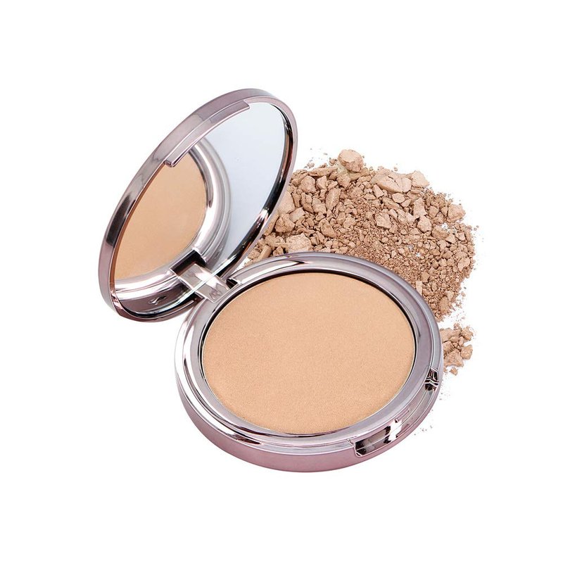 Girlactik Luminous Face Powder – Radiant Finish Pressed Powder for Natural Glow & Smooth Skin – Lightweight, Buildable Setting & Finishing Powder | Vegan, Cruelty-Free Compact (Light)