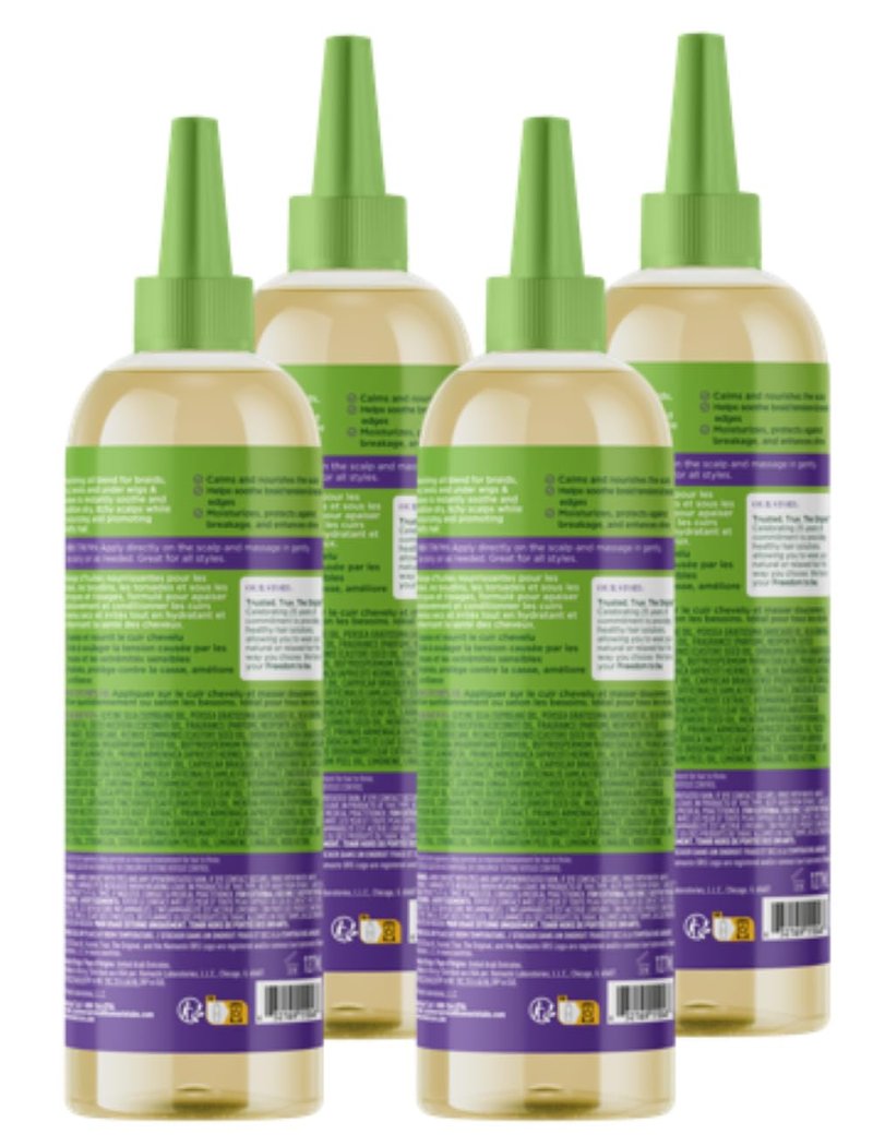 ORS Olive Oil Braidzone Scalp Oil - Nourishing Lavender & Acai Blend | 4.3 oz (Pack of 4)