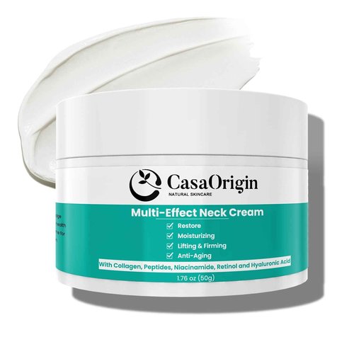 CASAORIGIN Neck Firming Cream, Neck and Décolleté Cream, 1.74 oz Anti Aging Neck Cream for Wrinkles, Skin Tightening, and Lifting