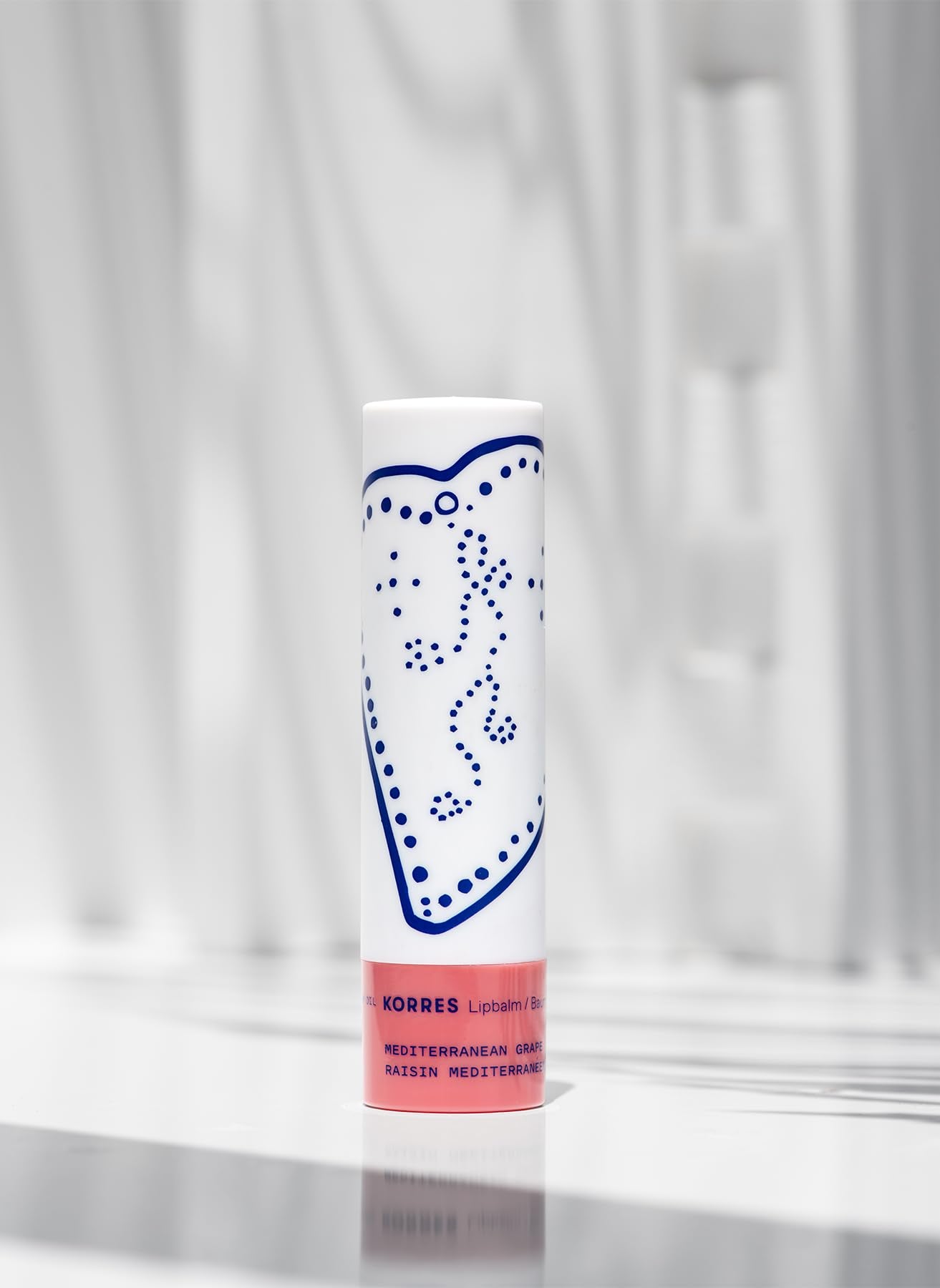 KORRES Lip Butter Stick Mediterranean Grape Hydrating Lip Balm with Greek Hypericum Balsam Oil, Moisturizing & Subtle Tint for Soft Lips, Lip Care for Women & Men, 0.17 oz