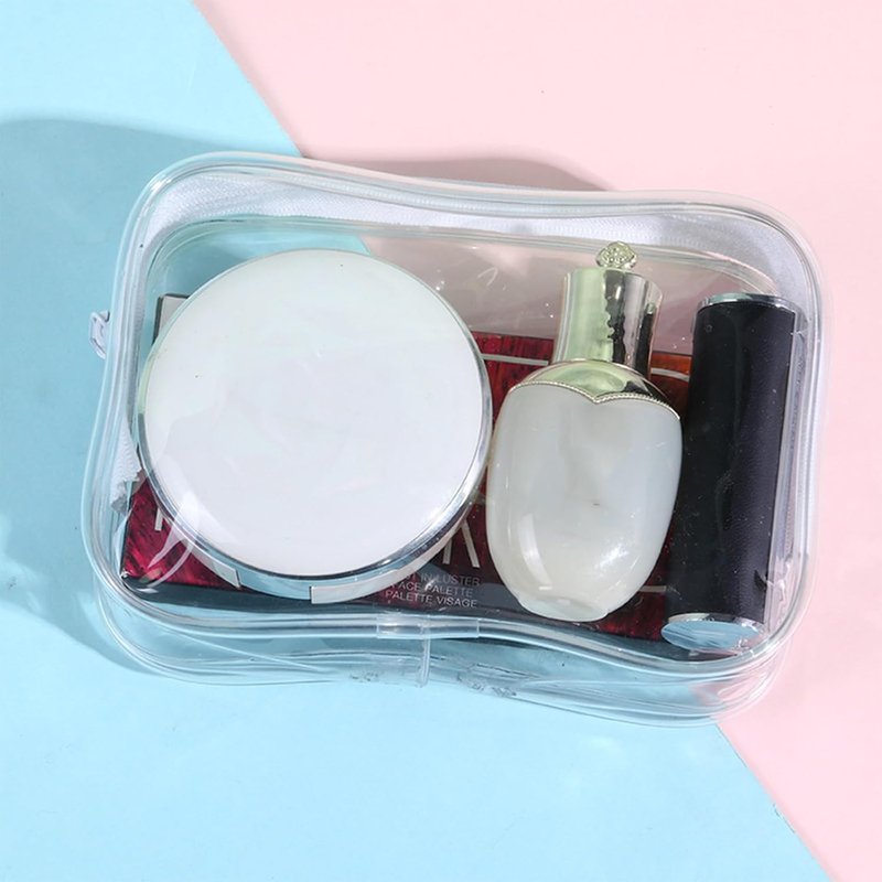 Clear Makeup Bags - 36 PCS Waterproof Travel Cosmetic Organizers | Zippered Toiletry Bags for Men & Women