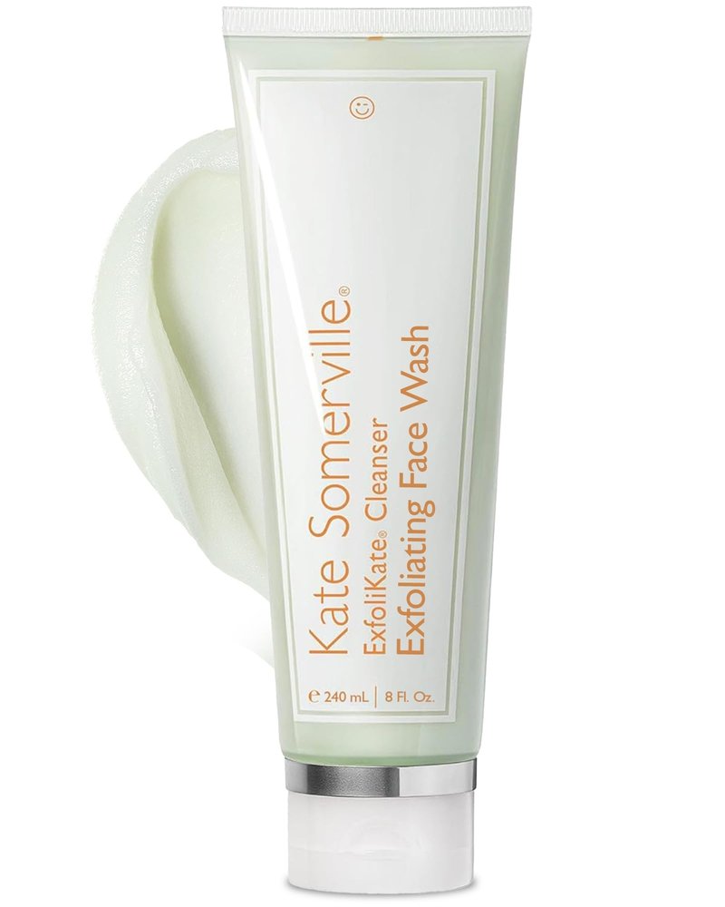 Kate Somerville ExfoliKate Cleanser – Daily Exfoliating Foaming Face Wash, Clinically Formulated Glycolic Acid and Lactic Acid Gentle Facial Scrub, 8 Fl Oz
