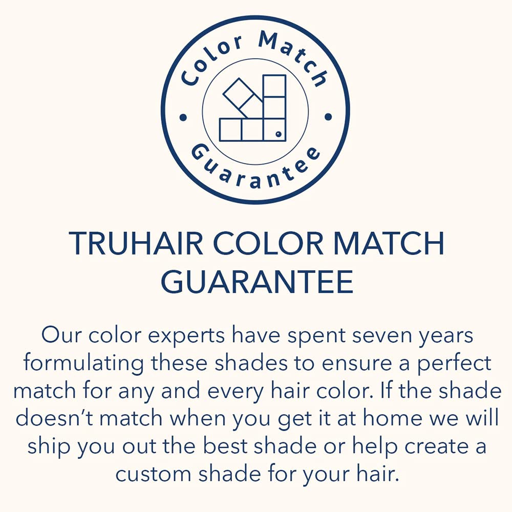 TRUHAIR Color & Conceal Waterproof Root Touch Up Hair Color for Gray Hair Coverage - Instant Root Cover Up Hair Powder for Women & Men - Bald Spot Concealing, Hairline Filling