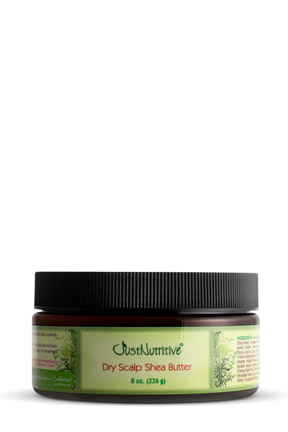 Just Nutritive Dry Scalp Shea Butter - Soothing Moisturizer for Itchy Scalp | 8 oz