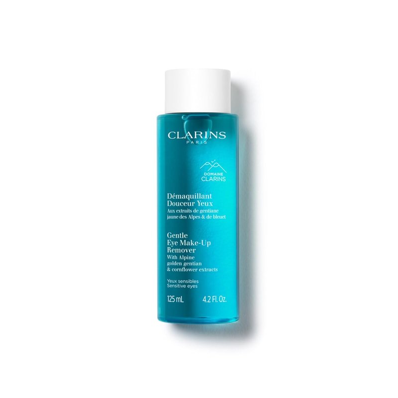 Clarins Gentle Eye Make-Up Remover - Oil-Free, Soothing Formula for All Skin Types | 4.2 Fl Oz