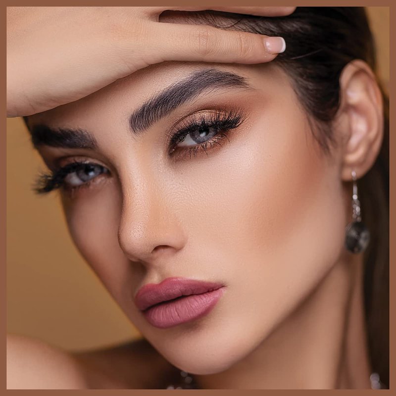 4-Color Nude Neutral Eyeshadow Makeup Set - Travel-Friendly Matte & Glitter Palette | 01