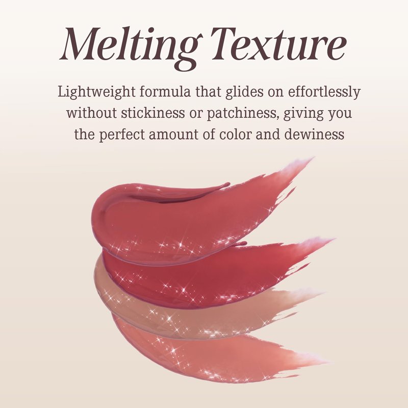 DEARDAHLIA Lip Paradise Sheer Dew Lipstick (Megan) - Silky & Dewy Glow Lipstick with a Smooth and Hydrating Texture, and Buildable High-Pigment Color. Vegan Korean Lip Makeup