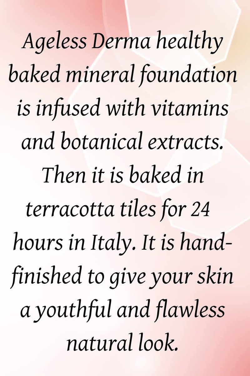 Ageless Derma Mineral Makeup Baked Foundation- Vegan - Paraben - Gluten and Cruelty Free Powder Foundation (Moroccan Beige)
