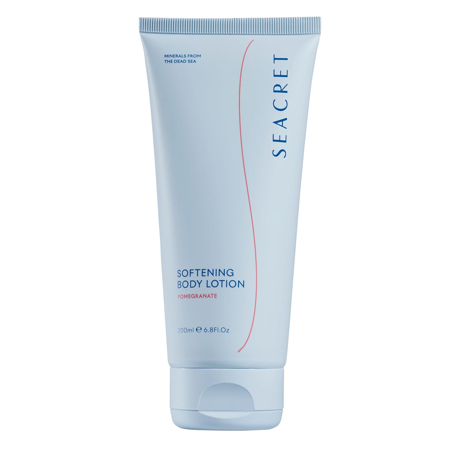 SEACRET Body Lotion for Dry Skin - Daily Moisturizing Lotion with Ceramide, Squalane, Shea Butter & Dead Sea Minerals, Fast-Absorbing Non-Greasy Formula - Pomegranate Scent, 6.8 Fl Oz / 200 ml