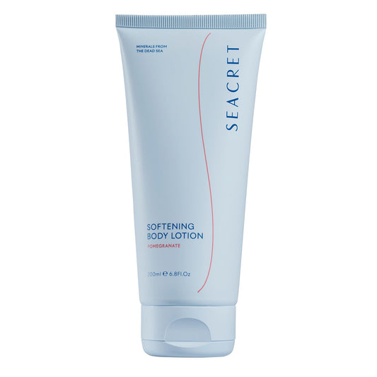 SEACRET Body Lotion for Dry Skin - Daily Moisturizing Lotion with Ceramide, Squalane, Shea Butter & Dead Sea Minerals, Fast-Absorbing Non-Greasy Formula - Pomegranate Scent, 6.8 Fl Oz / 200 ml