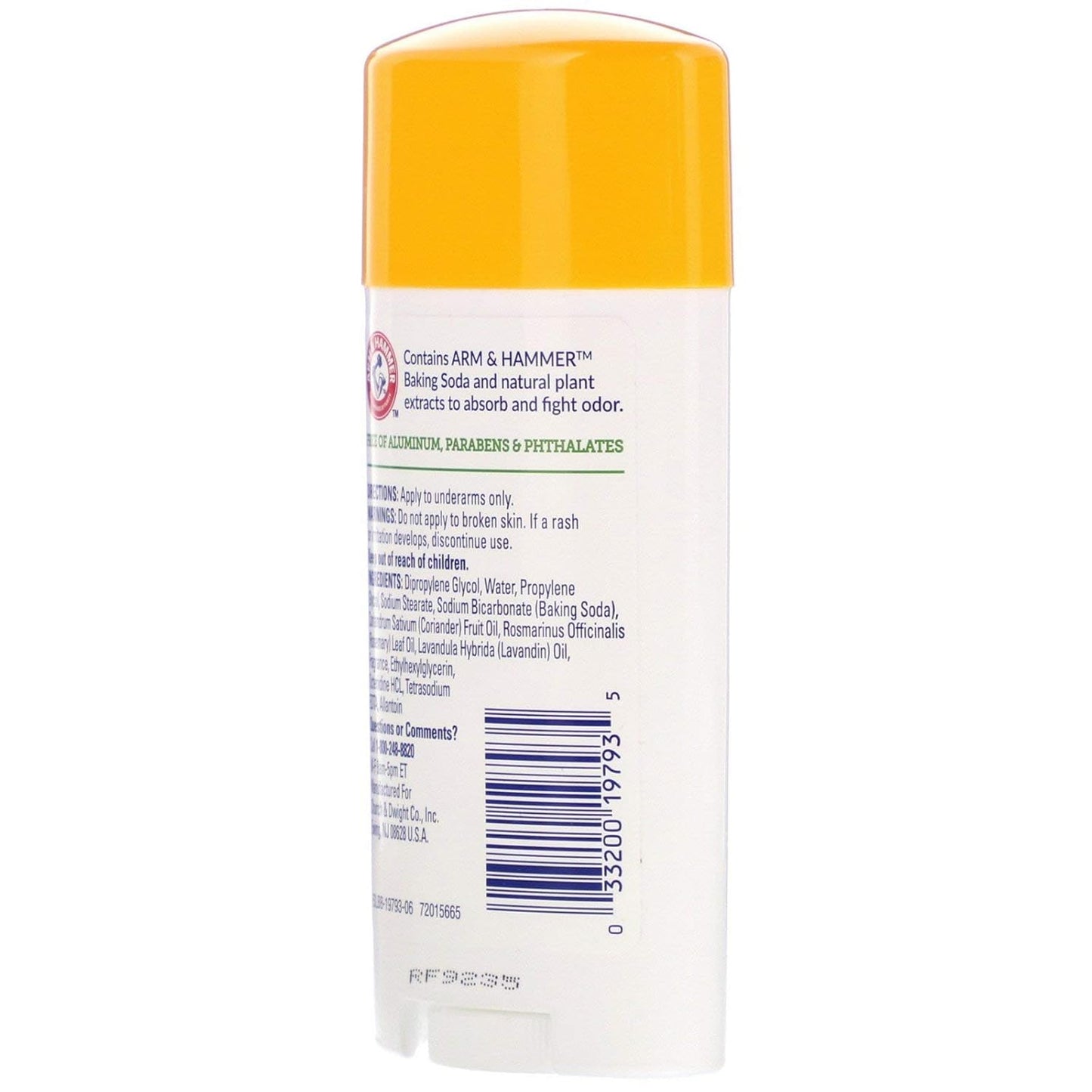 ARM & HAMMER Natural Deodorant - Fresh Scent, 2.50 oz | Pack of 10