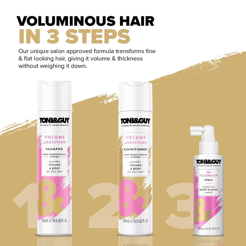 Toni & Guy Cleanse Volume & Body Conditioner - Fine Hair Treatment | 8.5 oz