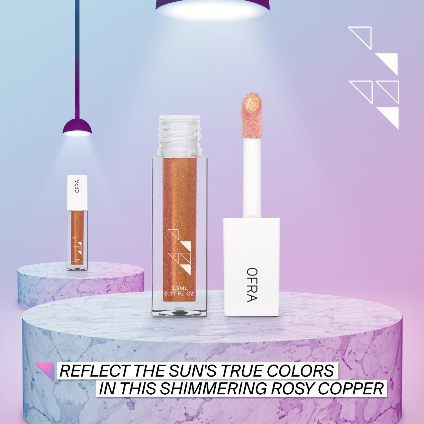 Ofra Lip Gloss - Myth | Non Sticky, Ultra-Glossy Lip Gloss | Long Lasting Formula for a Smooth, Hydrated Finish | 3.5ml/1.1oz
