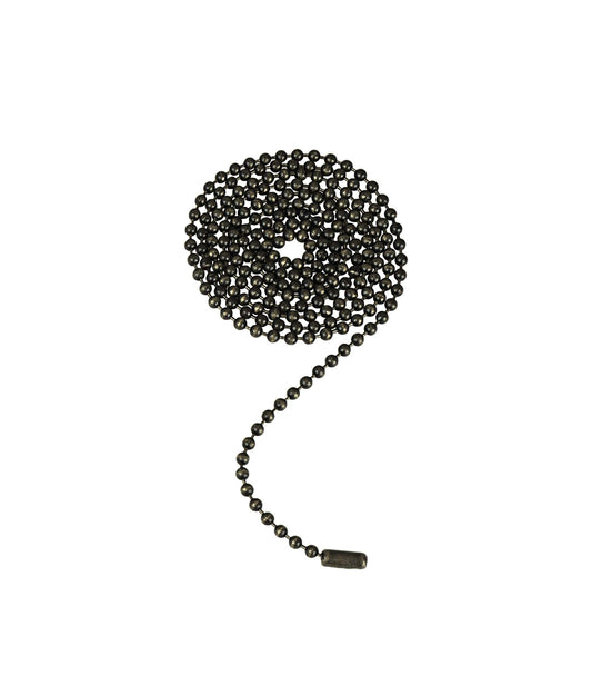 Aspen Creative 21319, 3-Feet Beaded Pull Chain with Connector in Antique Brass (1 Pack)