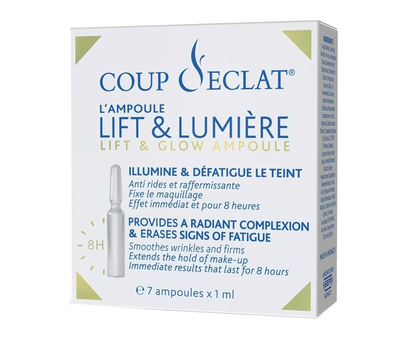 Coup d'Eclat Lift & Glow Ampoules - Illuminating Hyaluronic Acid Serum for Radiant, Hydrated Skin | 7 Count