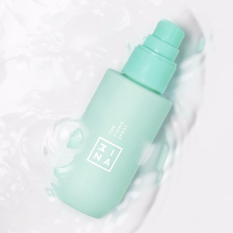 3INA MAKEUP - Vegan - Cruelty Free - The Fixing Spray - Ultra Hydrating Makeup Primer And Setting Spray - Transparent Facial Mist With A Dewy Finish - Refreshing, Light Scent - 3.38fl oz