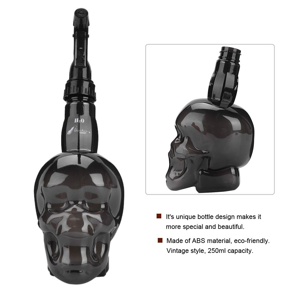 Hair Mist Sprayer 250ml Barber Spray Bottle ABS Vintage Beauty Eco-friendly Home(black)