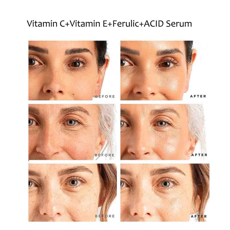 LuminaSkin Vitamin C Face Serum Vitamin CE Serum with Ferulic Acid for Women Vitamin E and Ferulic Serum Skin Care - Vitamin C Serum for Face - Dark Spot Corrector, Anti Aging Face Care 1 Oz