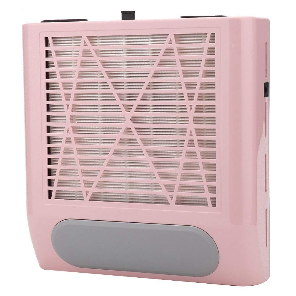 Nail Vacuum Cleaner 80W Nail Dust Collector Machine with Reusable Filter Strong Suction Nail Art Vacuum Cleaner Manicure Tool for Acrylic Gel Poly Nails Polishing Filing