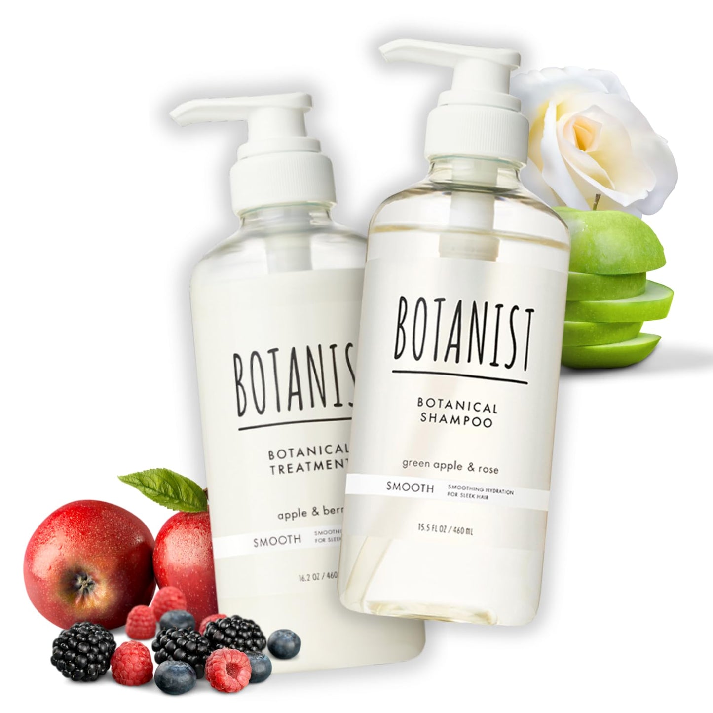 BOTANIST Moisturizing Shampoo and Conditioner Set for Frizzy Hair, Keratin Anti Frizz Shampoo & Conditioner, Sulfate Free & Argan Oil Shampoo and Conditioner for Women& Men from Japan 31.7Fl Oz SMOOTH