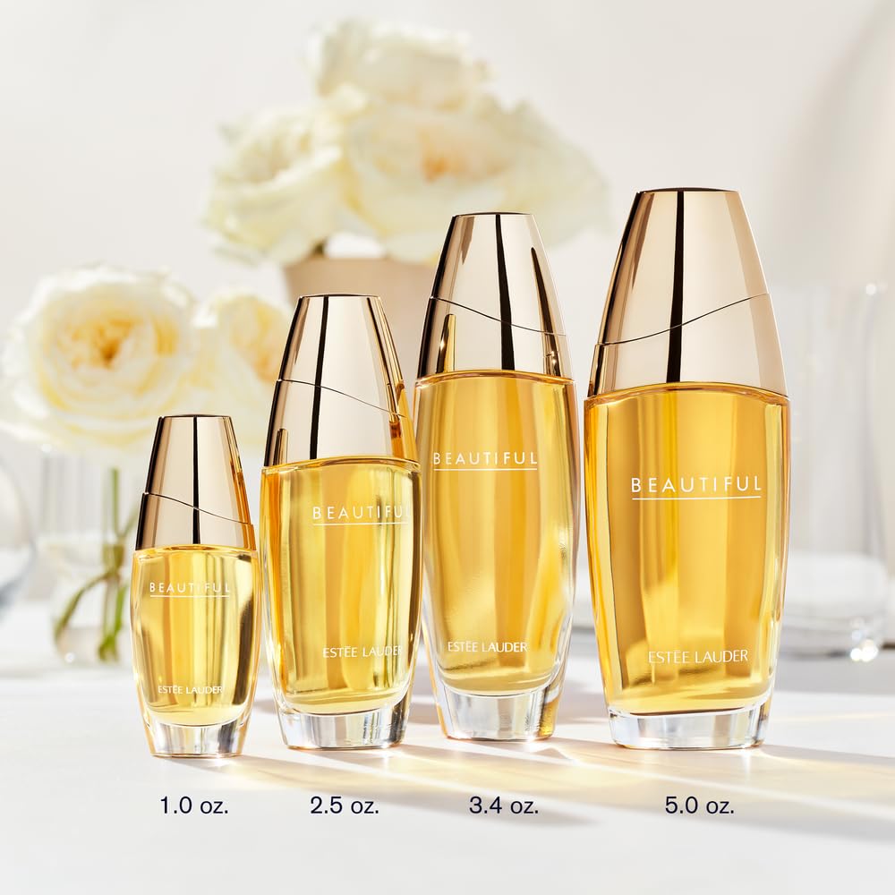 Estée Lauder Beautiful Eau de Parfum Spray with Notes of Rose, Lily, Tuberose & Orange Flower | Women's Perfume, 5.0 Fl Oz