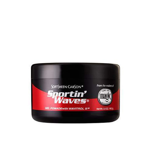 CARSON PRODUCTS CO. Standard Dist Soft Sheen Sportin Waves Gel Pomade, 3.5 oz