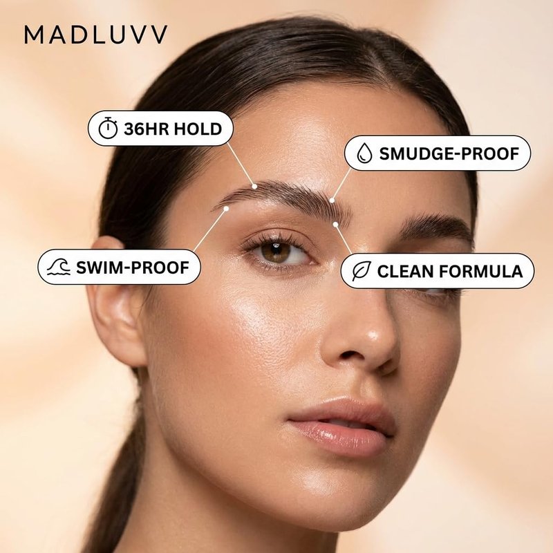 MADLUVV Seal Me Brow Sealer – Locks Brow Makeup in Place for 36 Hours – Brow Top Coat That’s Sweat-Proof, Waterproof & Lightweight – Use Over Madluvv Brow Stamp Kit/Eyebrow Stamp or Brow Pencil