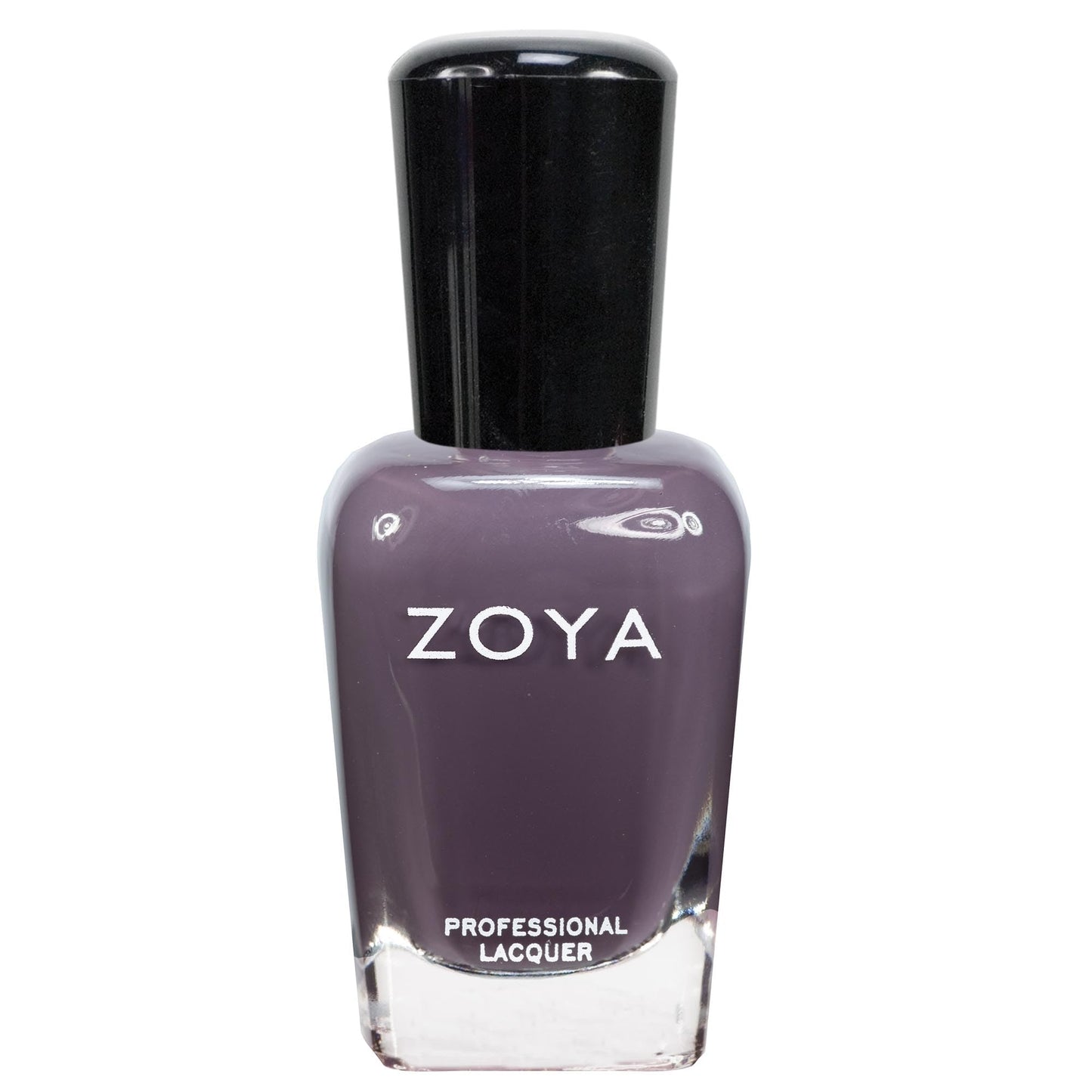 ZOYA Petra Nail Polish, Dark Smoky Dusky Gray Cream Polish with Purple Undertones, Cool-Tone Vampy Color, Big10Free Vegan, 0.5 fl oz