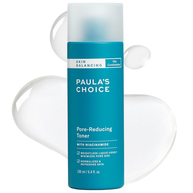 Paula's Choice Skin Balancing Pore-Reducing Face Toner with Niacinamide, for Oily Skin & Combination, Minimizes Large Pores, Controls Oil & Shine, Hydrates & Replenishes, Fragrance-Free, 6.4oz
