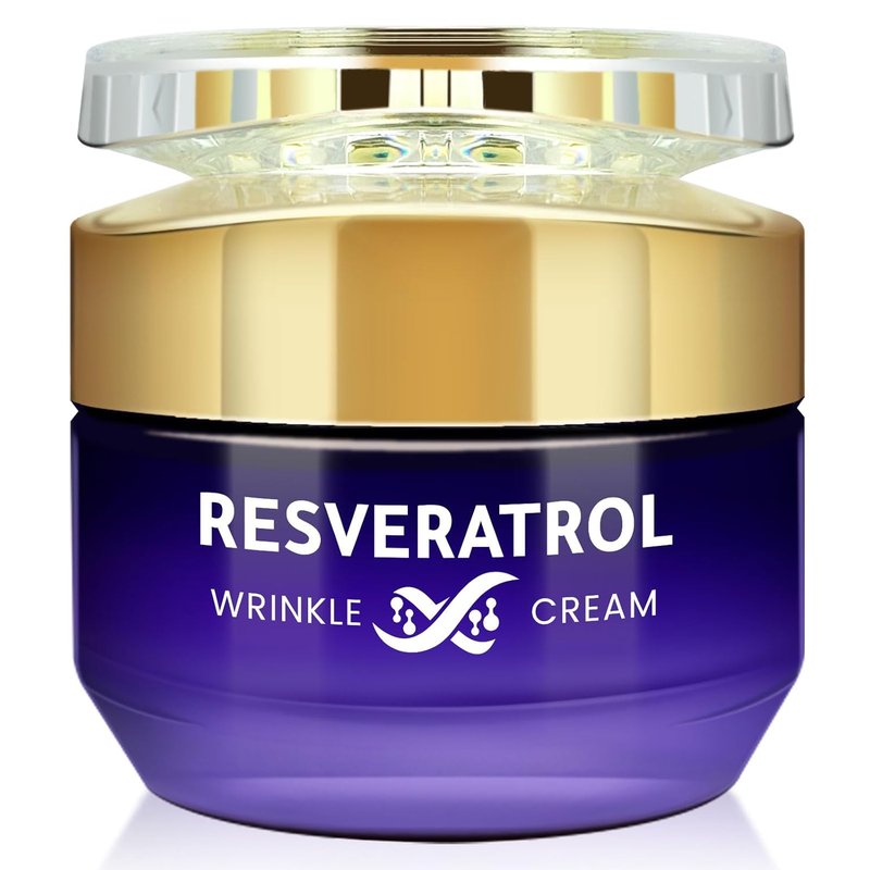 Resveratrol Wrinkle Cream - Skin Barrier Repair Face Moisturizer for Enhanced Hydration & Reduced Sensitivity | 1.7 oz
