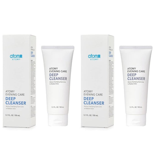 GASHINA STORY ATOMY Evening Care Deep Cleanser - 150ml x 2 pack, Facial Foam, Face Wash