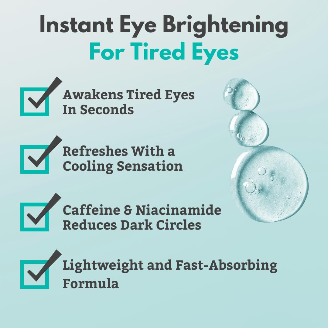 TearRestore WINQ Under Eye Stick with Caffeine & Niacinamide. Cooling Eye Balm Stick for Redness, Puffiness, Dark Circles, Fatigue & Dryness. Hydrating Undereye Balm with Hyaluronic Acid (10mL)