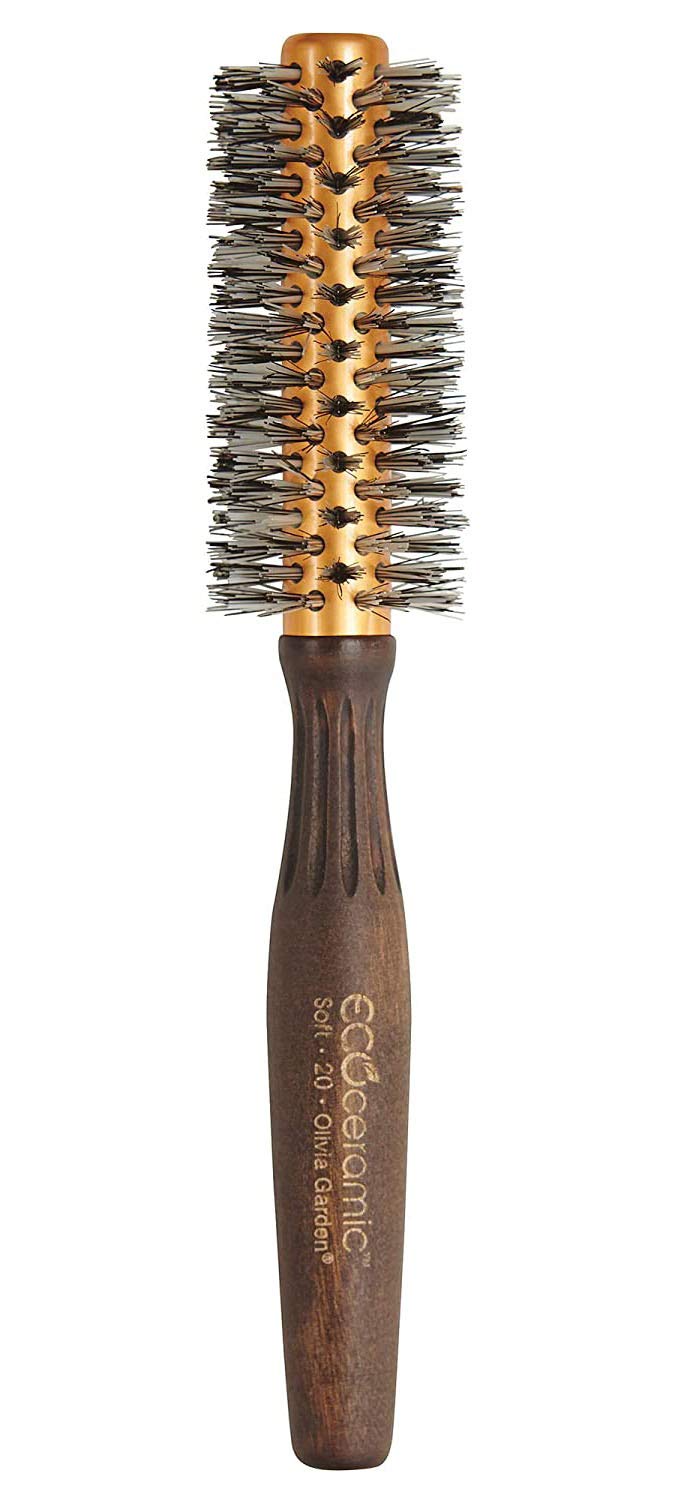 Olivia Garden EcoCeramic Soft Bristle Round Thermal Hair Brush EC-20S (1 3/4")