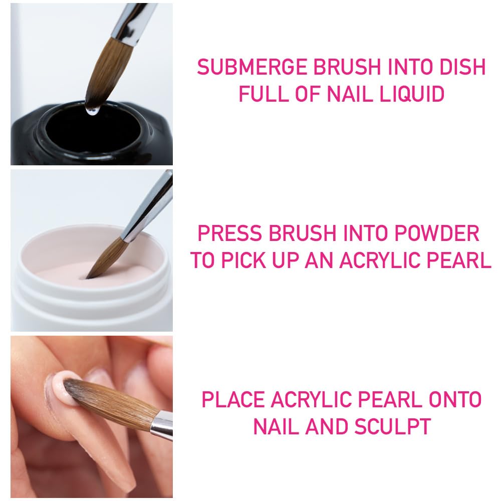 Young Nails Liquid Nail Monomer for Acrylic Nail Powder - Professional Liquid Monomer, Acrylic Nails At Home, Low Odor, MMA Free, Non-Yellowing, 6 oz