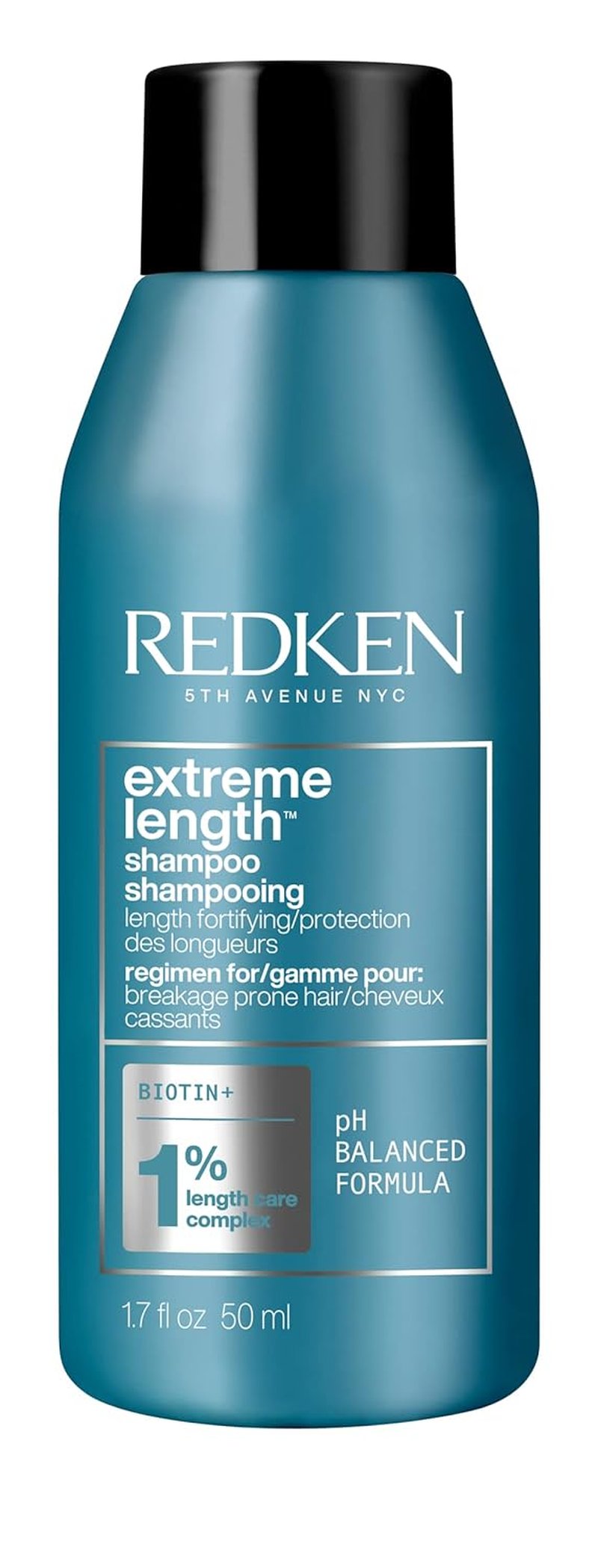 Redken Extreme Length Biotin Shampoo - Promote Healthy Hair Growth & Strengthen Damaged Hair | 10.1 Fl Oz