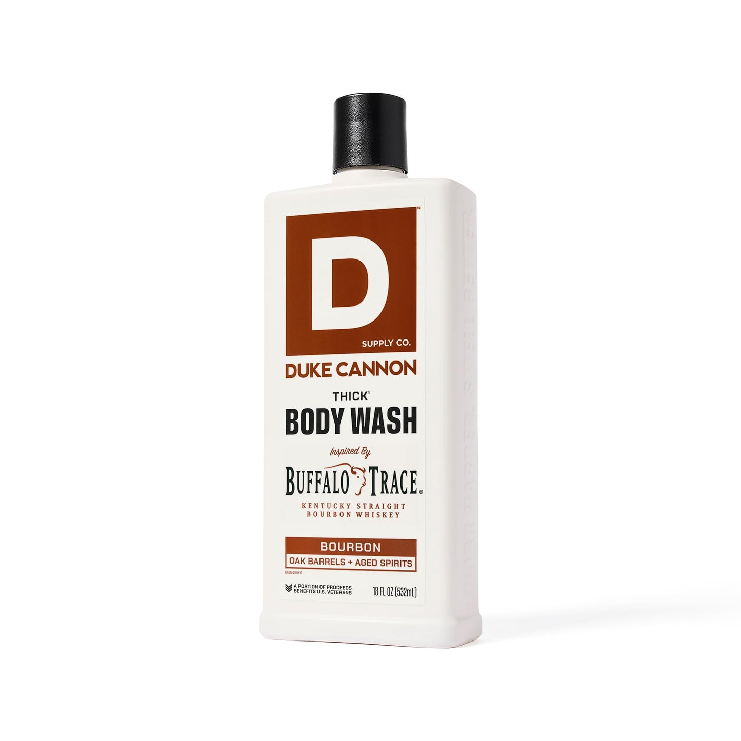 Duke Cannon Bourbon THICK Body Wash – Oak Barrel & Aged Spirits Scent, Mineral-Enriched, Sulfate-Free, 18oz – 3X Thicker for a Powerful Clean (3 Pack)