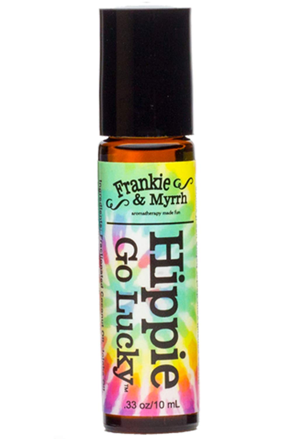 Frankie & Myrrh Hippie Go Lucky | Patchouli Grapefruit Essential Oil Roll-On Natural Cologne/Perfume | Aromatherapy Roller for Energy and Relaxation