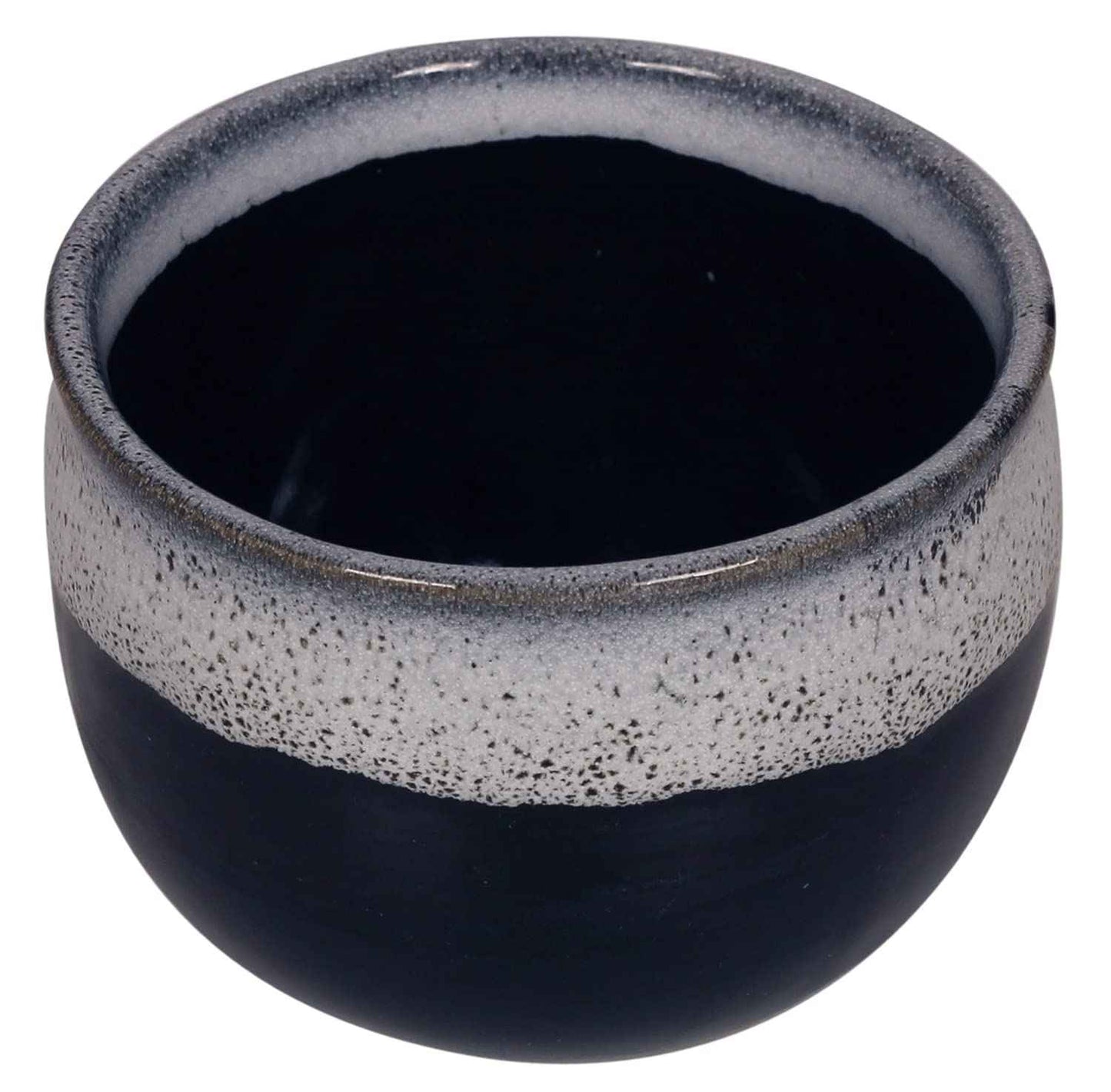 ETROVES 4 Inch Ceramic Shaving Soap Bowl - Shaving Mug for Men Shave Cream & Soap- Shaving Cup for Wet Shave (Blue White)