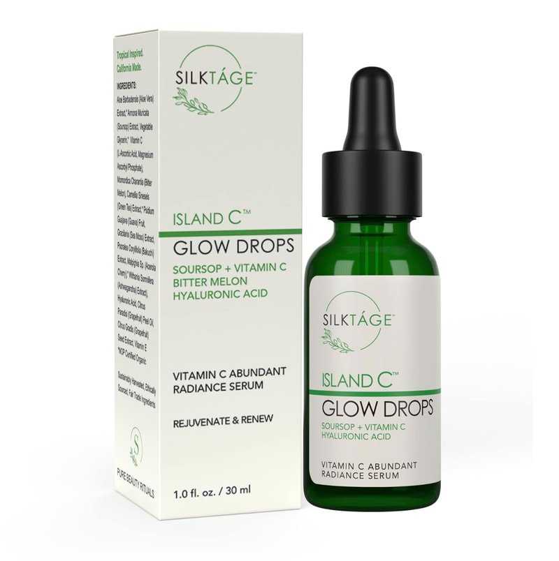 Glow Drops - Anti-Aging Vitamin C Face Serum with Hyaluronic Acid | Evens Skin Tone, 1 Fl Oz